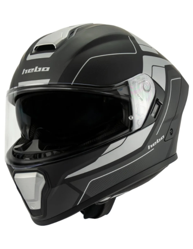 HEBO CASCO INTEGRAL A618 BLACK/GREY MATT en ALDAMOVIL