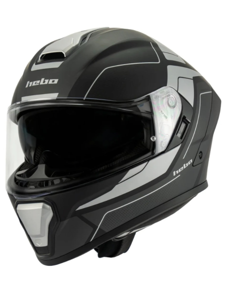 HEBO CASCO INTEGRAL A618 BLACK/GREY MATT en ALDAMOVIL