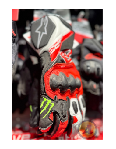 ALPINESTARS GUANTES SP-3 MONSTER FQ20 BLACK/RED FLUOR en ALDAMOVIL