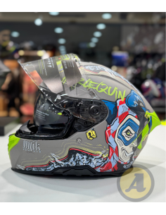 UNIK CASCO INTEGRAL HARLEQUIN GREY MATT en ALDAMOVIL 2