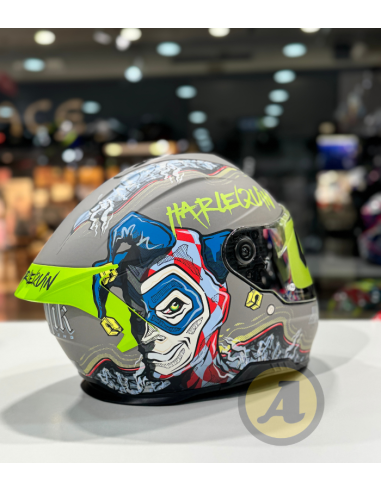 UNIK CASCO INTEGRAL HARLEQUIN GREY MATT en ALDAMOVIL