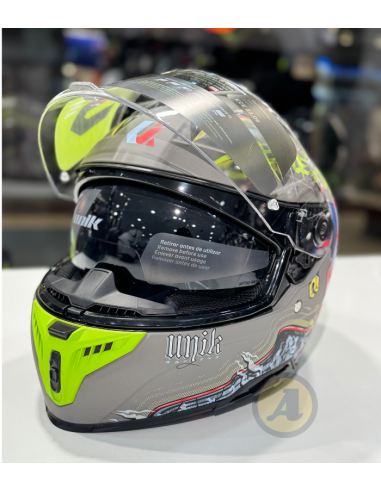 UNIK CASCO INTEGRAL HARLEQUIN GREY MATT en ALDAMOVIL