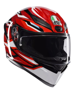 AGV CASCO K1 S E2206 LION BLACK/RED/WHITE GLOSS en ALDAMOVIL