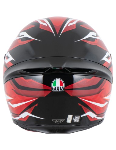 AGV CASCO K1 S E2206 LION BLACK/RED/WHITE GLOSS en ALDAMOVIL
