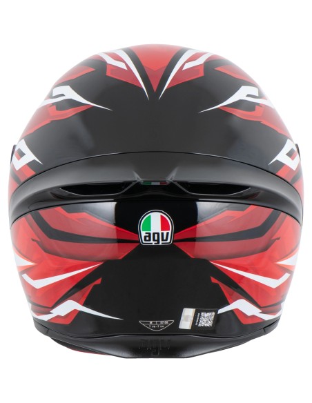 AGV CASCO K1 S E2206 LION BLACK/RED/WHITE GLOSS en ALDAMOVIL