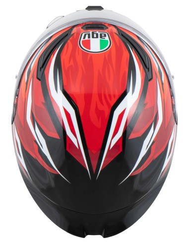 AGV CASCO K1 S E2206 LION BLACK/RED/WHITE GLOSS en ALDAMOVIL