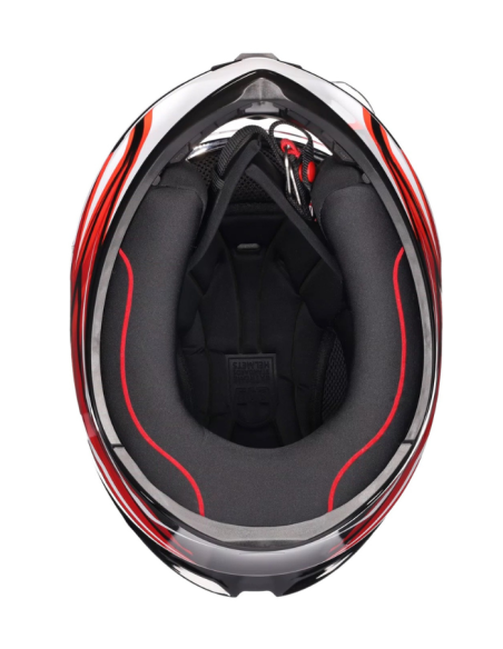 AGV CASCO K1 S E2206 LION BLACK/RED/WHITE GLOSS en ALDAMOVIL