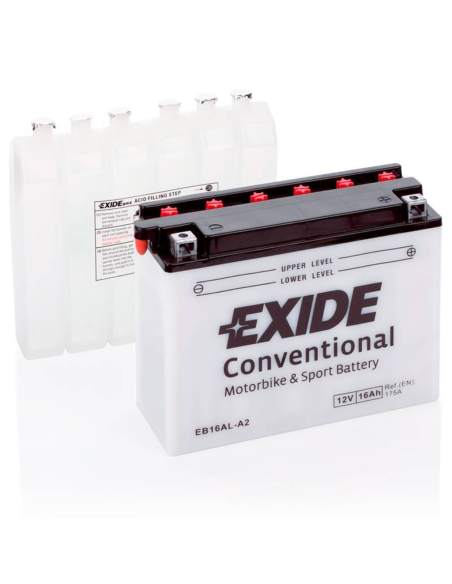 Aldamovil  - Bateria moto Exide Gel AGM YB16AL-A2 EB16AL-A2