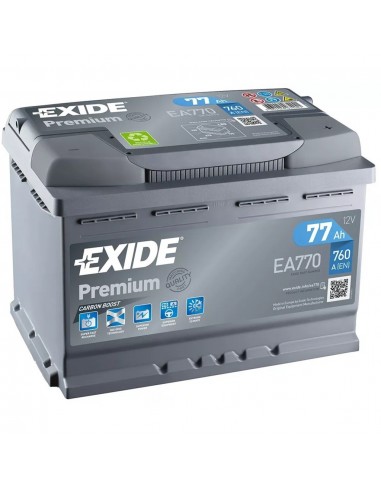 Bateria Exide Premium 77Ah 760EN+D EA770